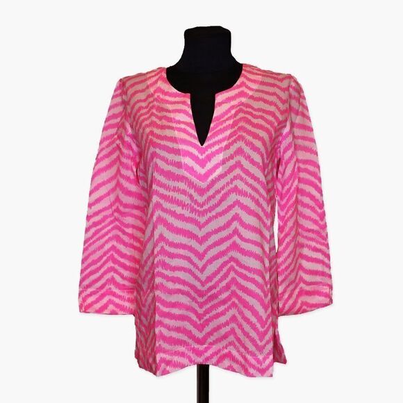 Lilly Pulitzer Tops - Lilly Pulitzer Catching Zzz's Zebra Tunic Sz XS